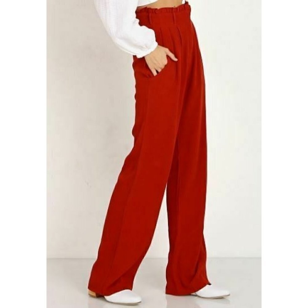New Flynn Skye Ruffle Pant  XS Spice High Waist